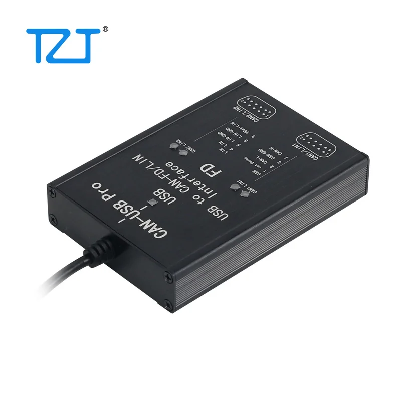 TZT SYSMAX PCAN FD Lite 5Mbit/s USB to CAN Adapter 2CH CAN FD Compatible with IPEH-004061 for Vector VN1610