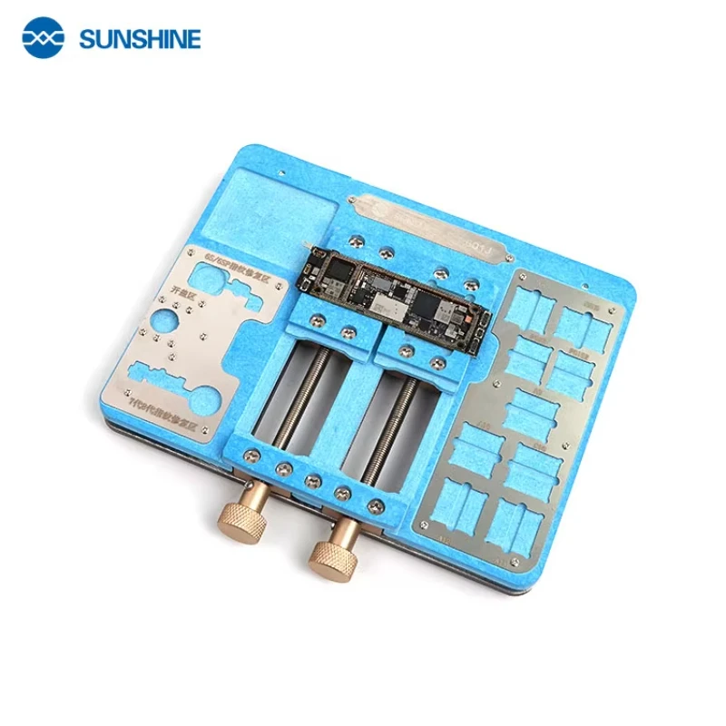 1Set SUNSHINE SS-601J Universal Fixture Platform - Double Bearing, Stable for iP PCB Mainboard BGA Repair, Soldering Tool