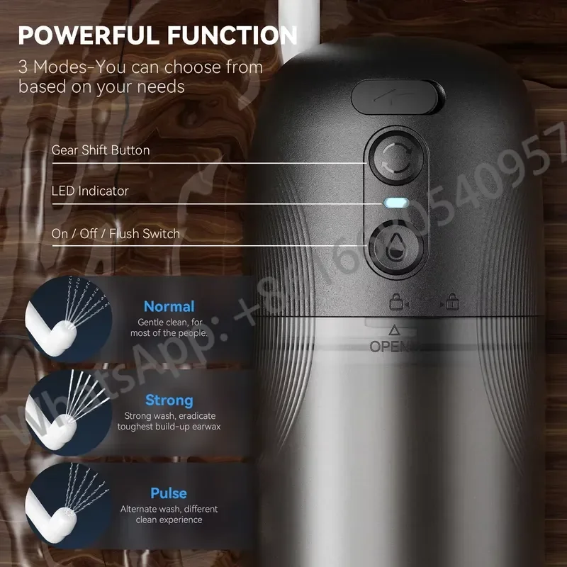 Collapsible 2000mAh Personal Handheld Outdoor Bidet Electric Foldable Pocket Spray Rechargeable Portable Smart Home Travel - view 6
