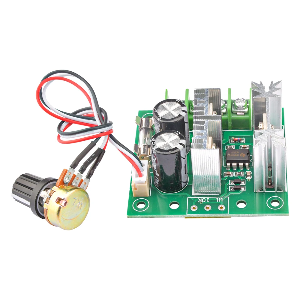 DC 12V-40V 12V 24V 36V 10A 400W Einstellbarer DC-Motor-Drehzahlregler PWM-Controller mit Drehpotentiometer-Schalter 100K Ohm – Detail 9