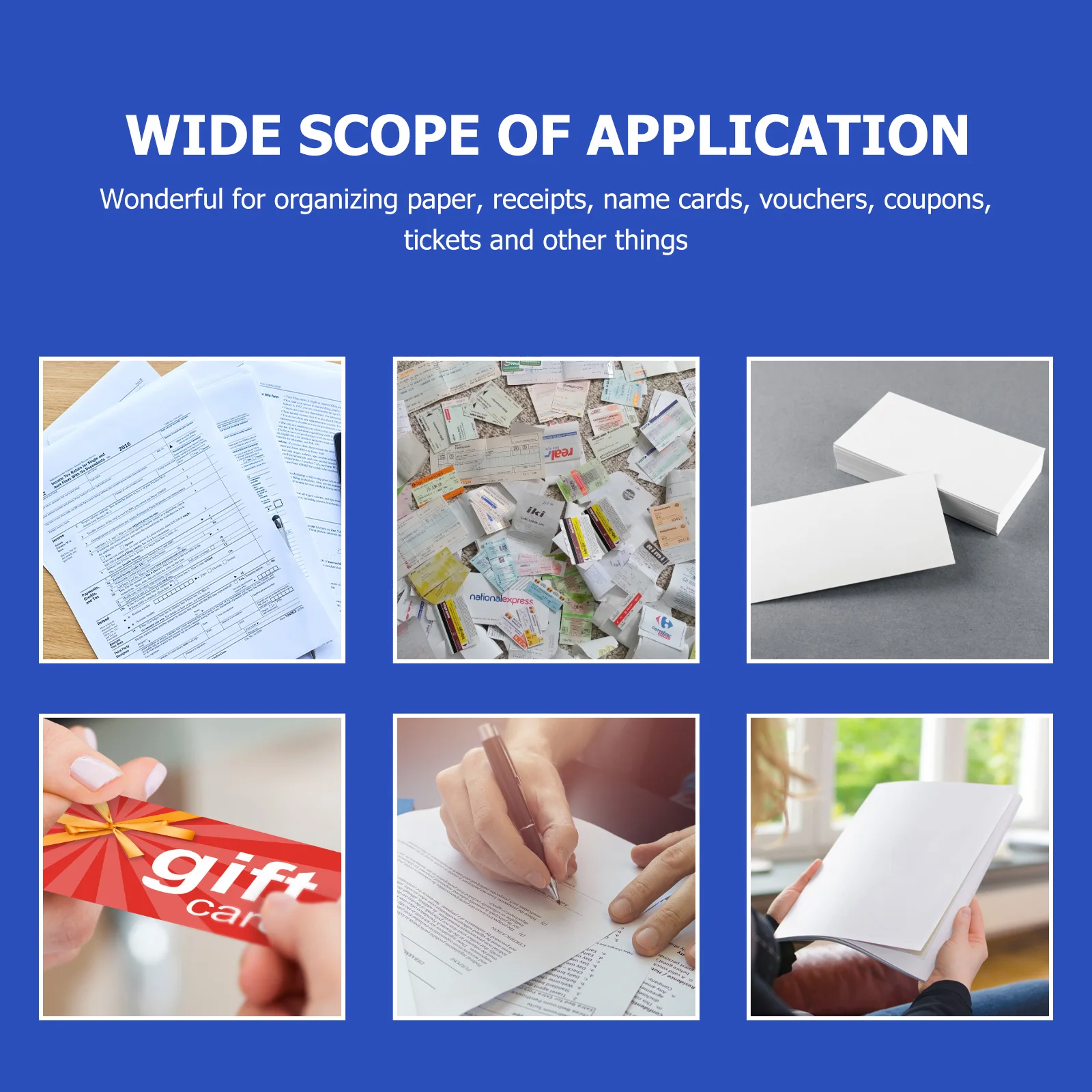 

Plastic A4 File Folder Blue Office Pouch PP Material Lightweight Storage ganizer For Documents Contracts Bills Statements Paper