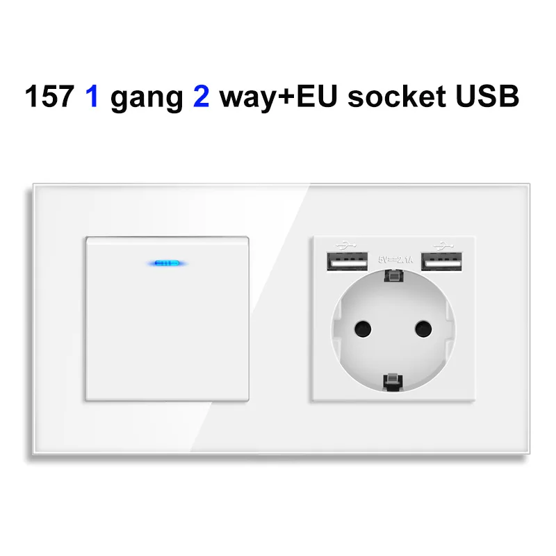 Variant: 157  1 gang 1 USB