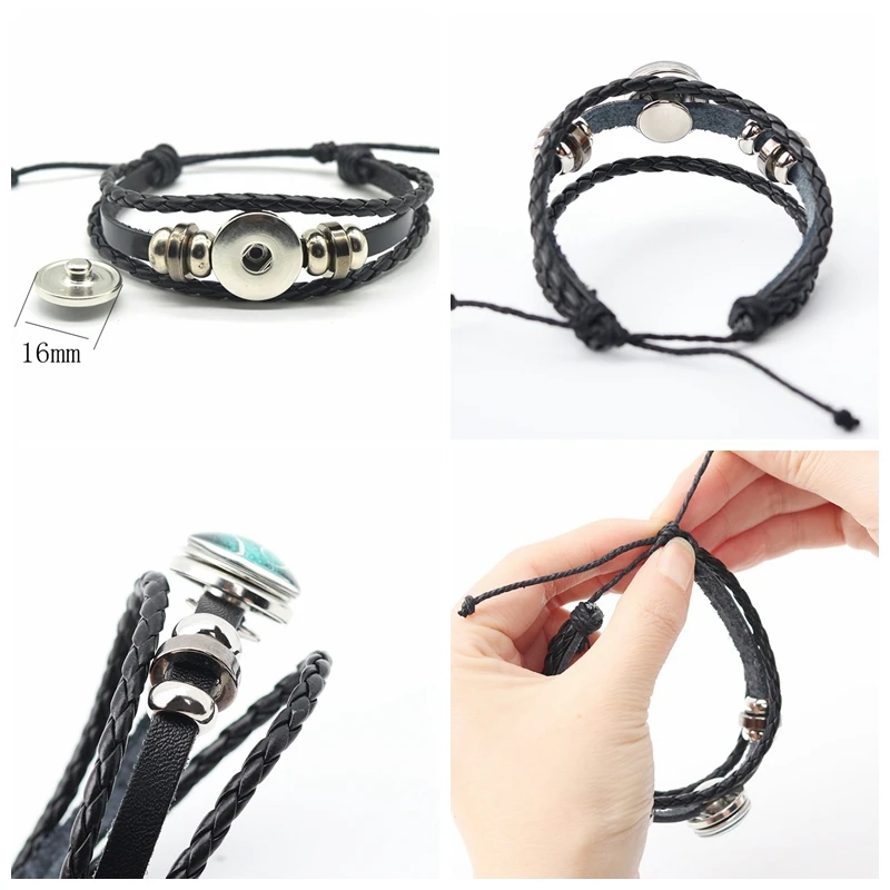 Luminous 12 Zodiac Signs Bracelet Men Women Punk Leather Bracelet Constellation Bracelet Zodiac Jewelry for Birthday Day Gift