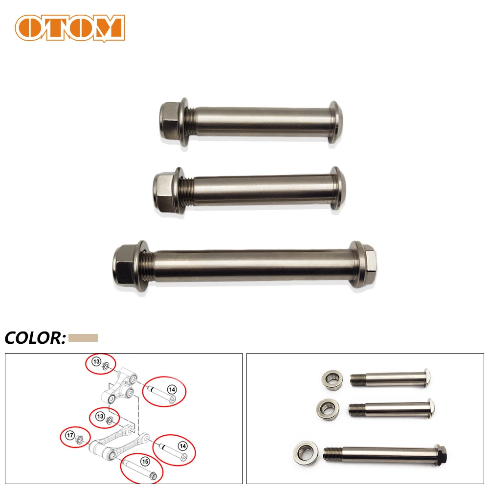 

Motorcycle Swingarm Linkage Bolt Kit High-Strength Steel Pin Shaft Nut For KTM HUSQVARNA GASGAS 2022-2024 Rear Shock Suspension