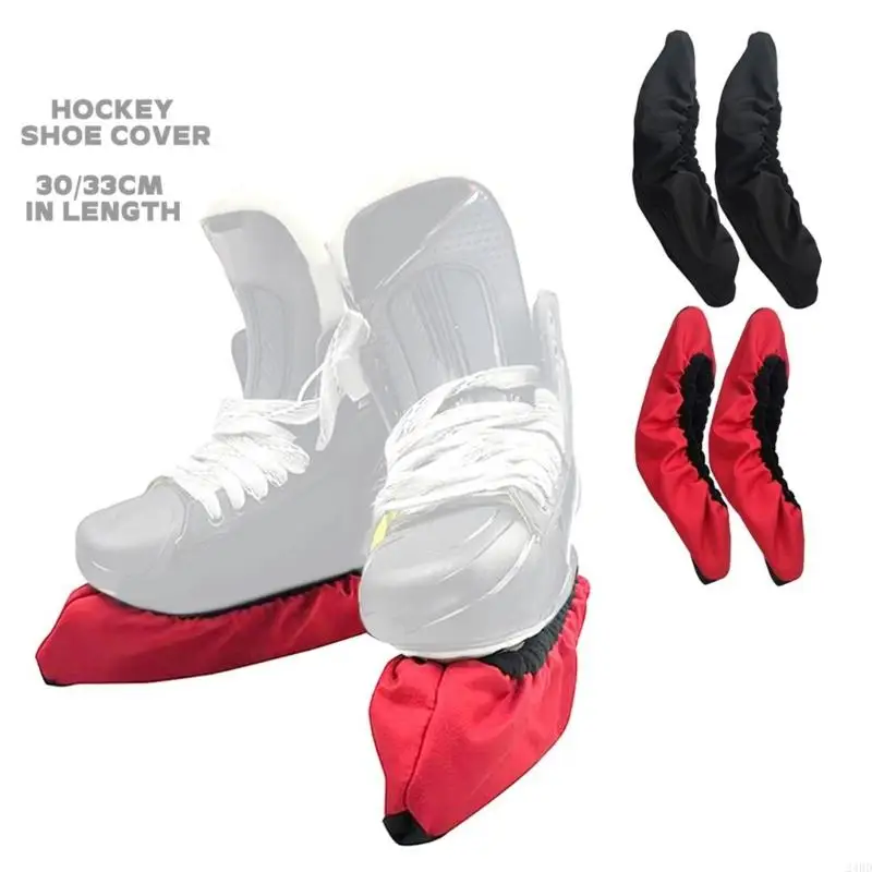 الجليد سكيت بليد الحرس غطاء قماش واقي عالمي لهوكي الشكل الزلاجات قابل للتعديل الأشرطة الآمنة 24BD
