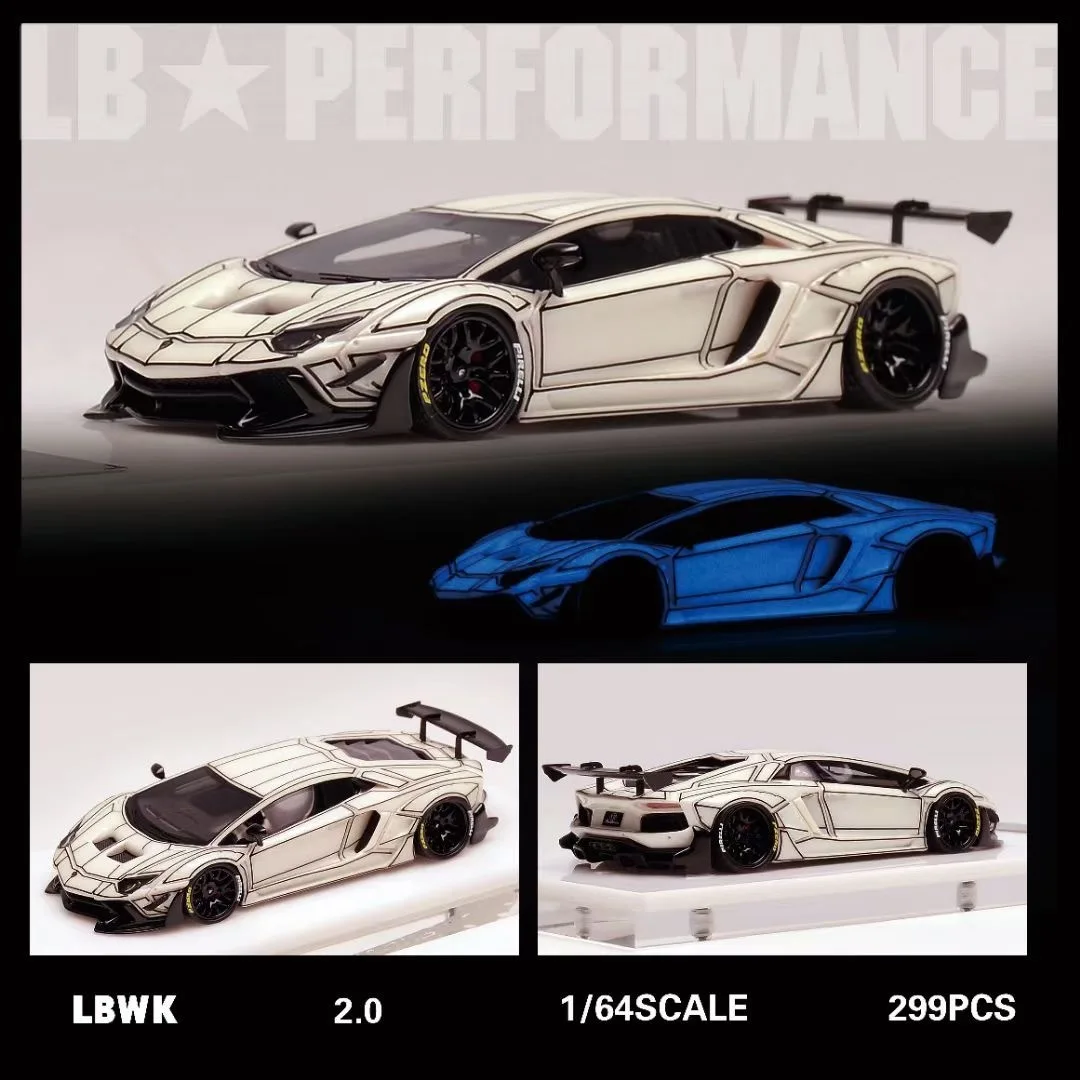 TP In Stock 1:64 LBWK Performence LP700 Aventador Resin Diorama Car Model Collection Miniature Carros Toys