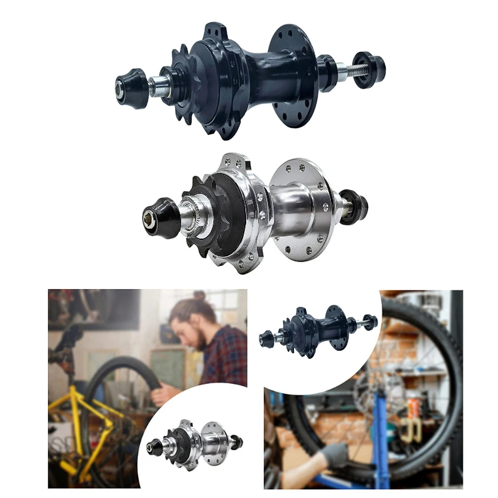 

Bicycle Rear Hub Useful Accessories Spare Parts Bike Disc Brake Hub Replacement Part Freewheel Bearings Disc Compatible