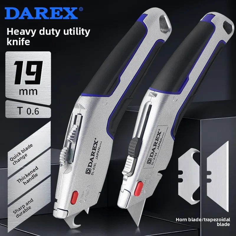

DAREX Heavy Duty Utility Knife Full Steel Thickened High Appearance Heavy Duty Art Knife Wallpaper Knife Replacement Blades