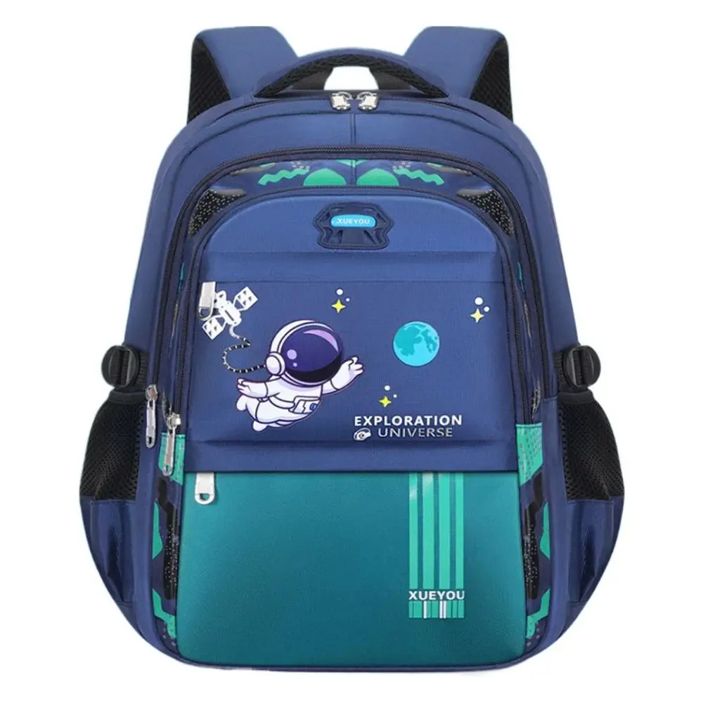 Spaceman Print Kids Backpack Orthopedic Waterproof Primary Book Bags Reflective Design Mochila Children School Bags for Childre