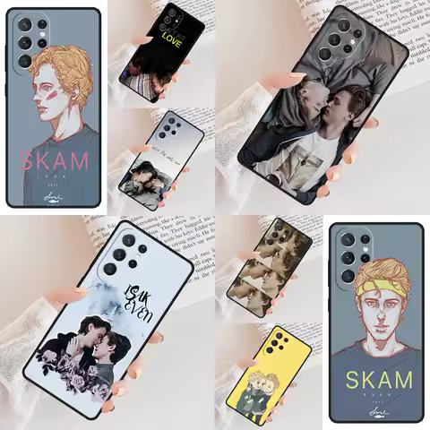 Tv Skam Isak &amp; Even Phone Case For Samsung Galaxy S24 S23 S22 S21 Ultra S10 Note 10 Pro S20 Plus FE S9 S8 Cover