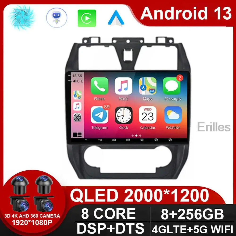 

QLED Android 13 Car Radio For Geely Emgrand EC7 2009-2016 Navigation GPS Autoradio Stereo Audio Video Multimedia Player NO DVD