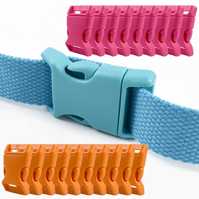 10/20/30Pcs Plastic Side Release Buckles 10-25mm Backpack Hasp Buckle Strap Adjuster Fastex Clasp Dog Collar Suspenders Clip