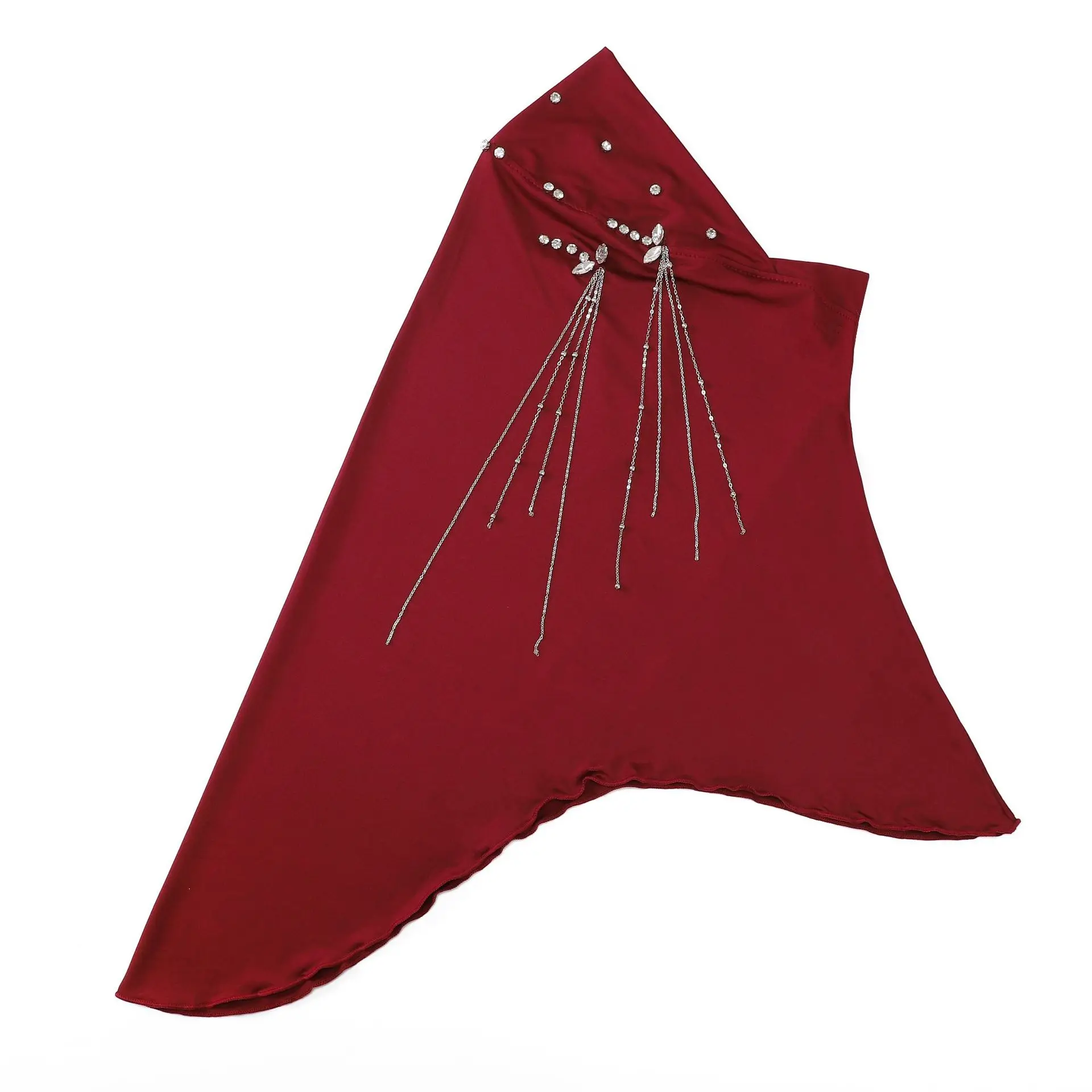 Pañuelo para la cabeza Amira de una pieza con diamantes de lujo para mujer, Hijab musulmán, bufanda instantánea, turbante islámico, Niqab, Nikab, sombrero para envolver la cabeza, listo para tirar