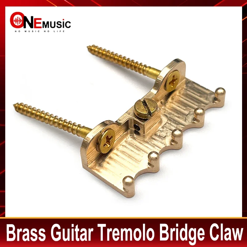 CNC Precision Engineered Ultra Heavy Duty Full Brass 49.5x19mm Electric Guitar Tremolo Claw for ST/FR Tremolo Bridge System Orig