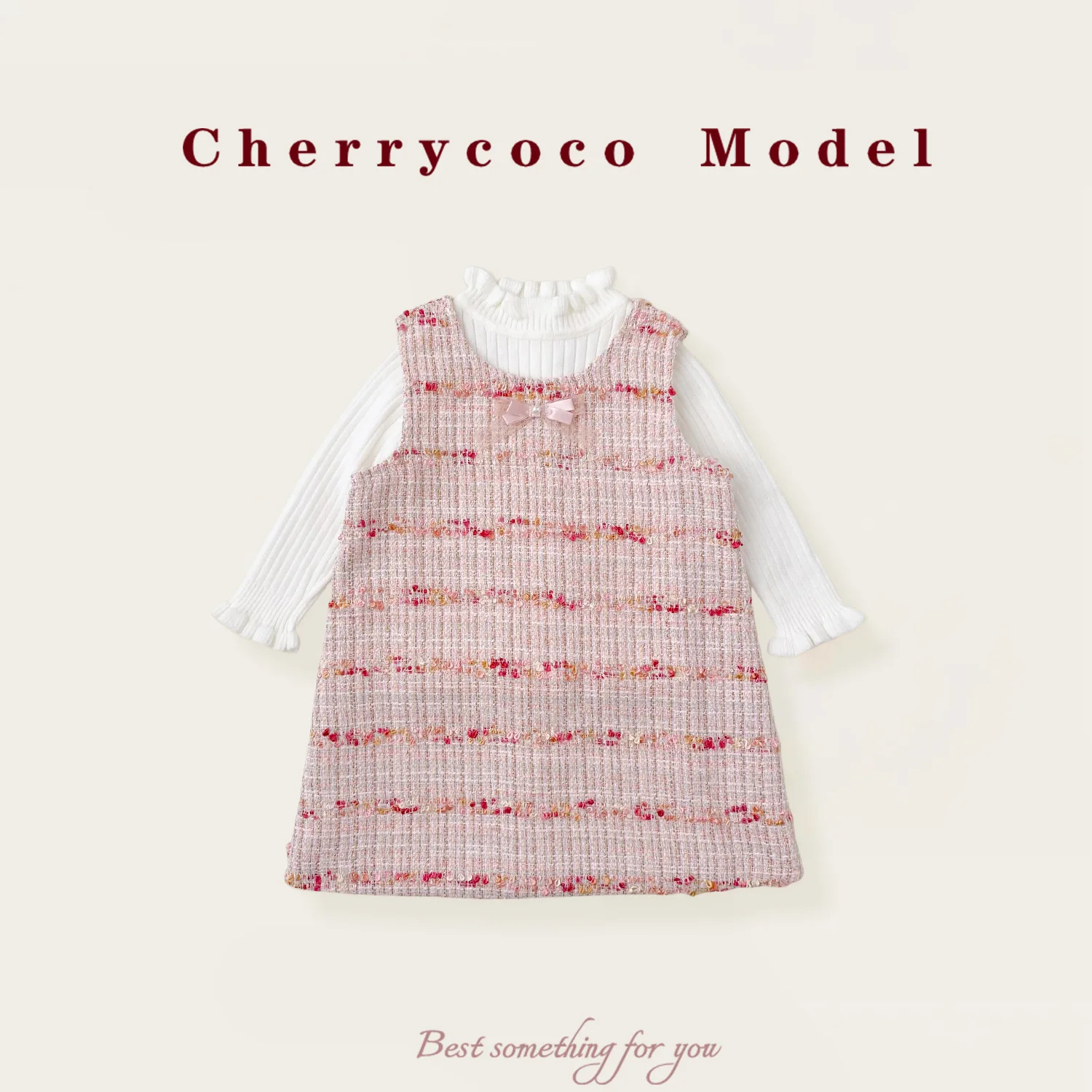 Girls' Tank Top Skirt Set for Autumn/Winter 25 New Collection, Sweet Floral Princess Skirt for Baby Girls, Two Piece Set