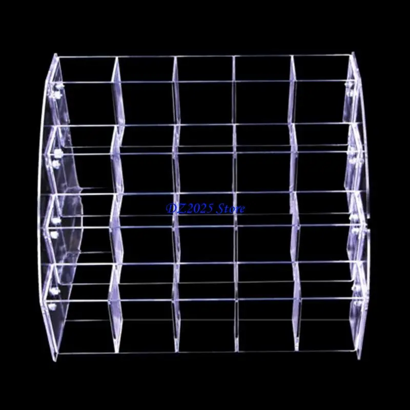 Q6RC Transparent Writing Pot Cosmetics Bross Box