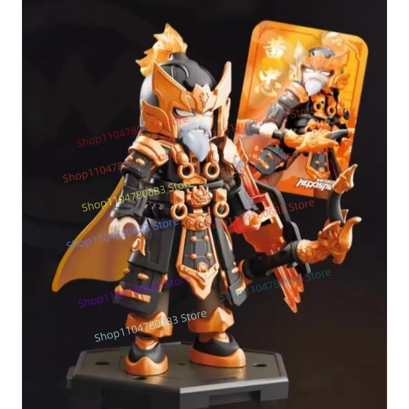 Three Kingdoms Series Huang Zhong Building Block Action Figures Assembly Model Toys Collectible Figurines Anime-Style Gifts