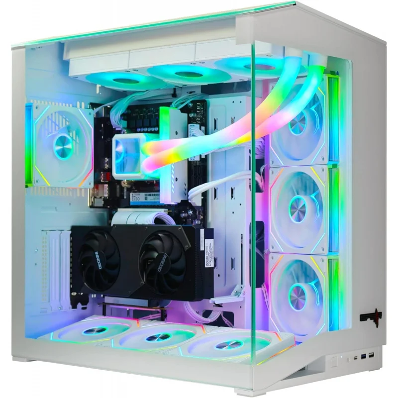 Gaming PC –  i5-14400F, RTX 5070 12GB, 32GB DDR5, 1TB NVMe SSD 3300MB/s, 700W PSU, 360mm ARGB Tube Water Cooler, Case with 7 AR