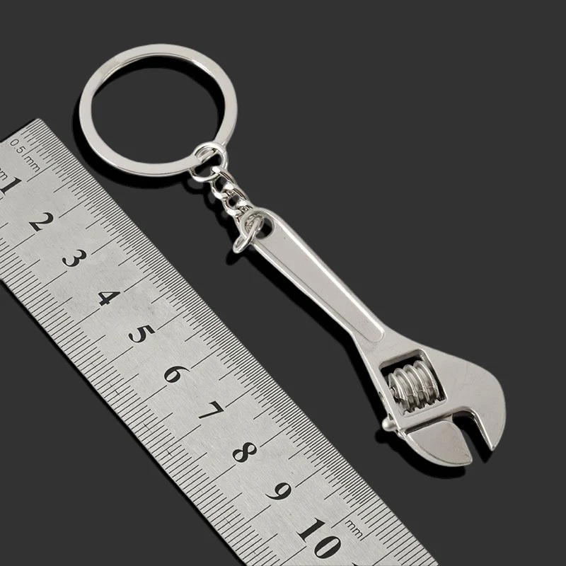 1PC Multifunction Mini Wrench Portable Hand Tool Jaw Spanner Key Chain Universal Adjustable Wrench Small Shovel Hammer