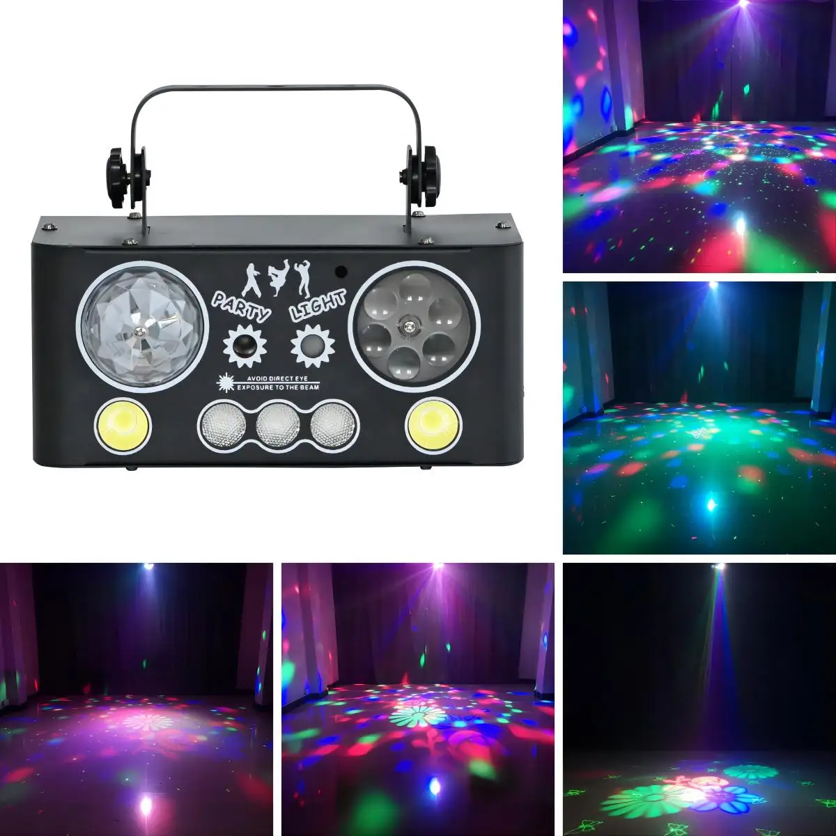 Fireions Magic II 30W Stage Light, Dyeing Effect Light, Laser Strobe Light, DMX512 Self Propelled House Party, DJ Disco Bar