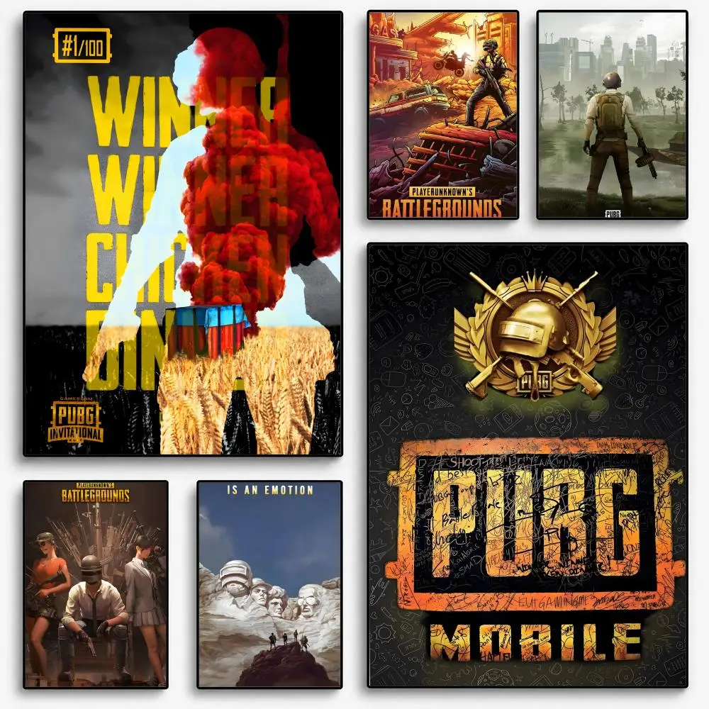 Image of PlayerunknownS PUBG-Spiel Poster, Raumdekoration, Innenwandkunst, Druck, Garagenposter, Geschenk