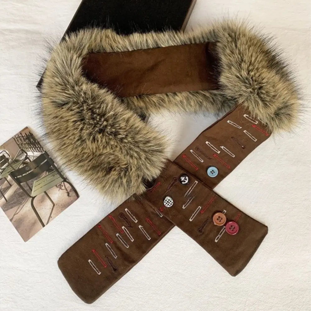 

Gothic Punk Retro Leather Belt Y2K Hand-Sewn Fur Belt Hook Closure Jeans Pants Belt Women Fashion Waistband Decor