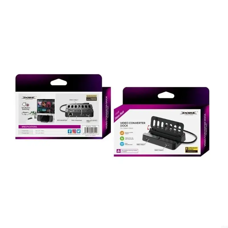 للحصول على steamdeck Game Console Station Station Accessories 4K@60Hz HDMI2.0 USB Ports 193a #1