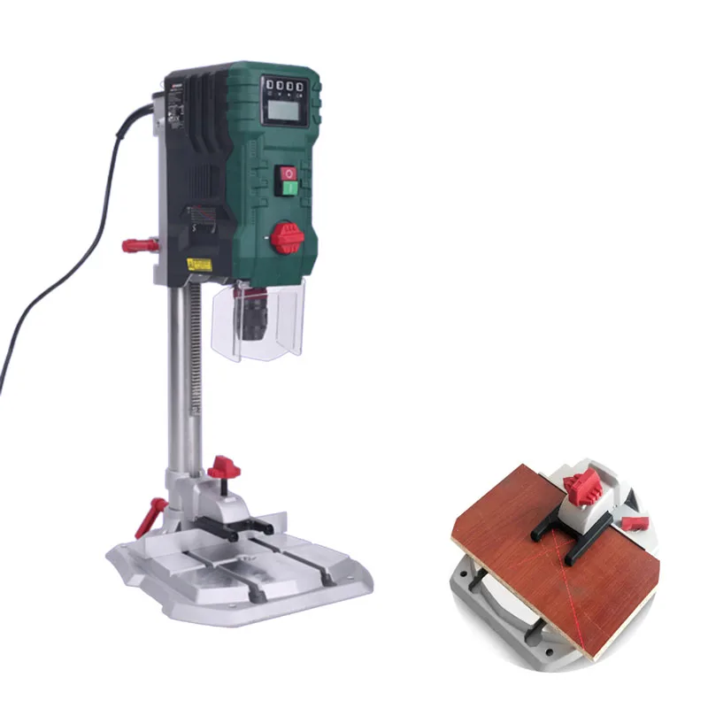 Electric Bench Drilling Machine Adjustable Speed Drill Press DIY Woodworking Bench Drill Tools