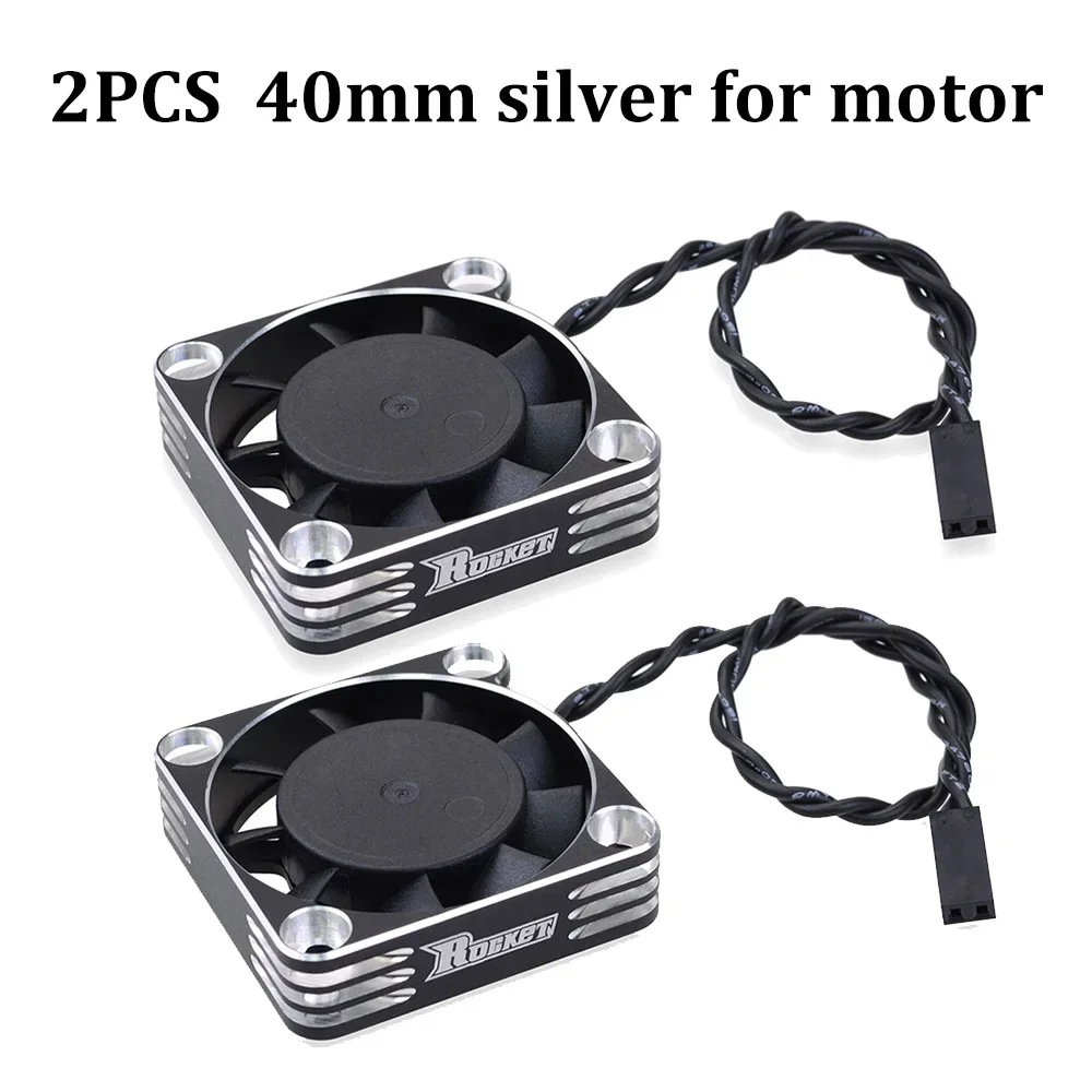2PCS OVERTREFFEN HOBBY Koelventilator 25/30/35/40/50mm Raket Warmteafvoer Fans Metalen Motor Fan Cover voor Borstelloze Motor RC AUTO