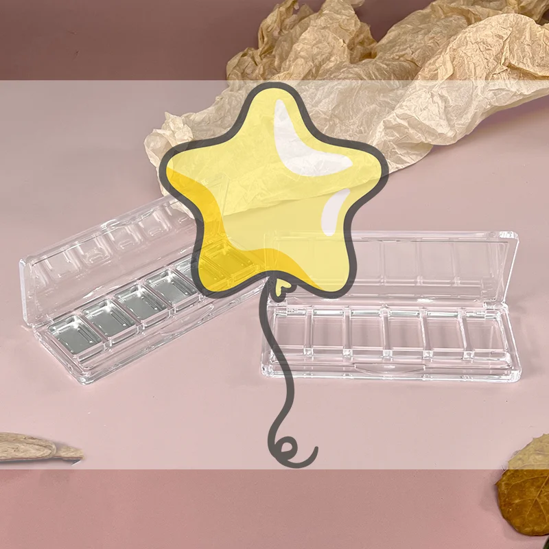 6 شبكات أحمر الخدود مستحضرات التجميل حامل إعادة الملء لوحة فارغة عينيه طبق طقم مكياج لتقوم بها بنفسك أداة تجميل لوحة