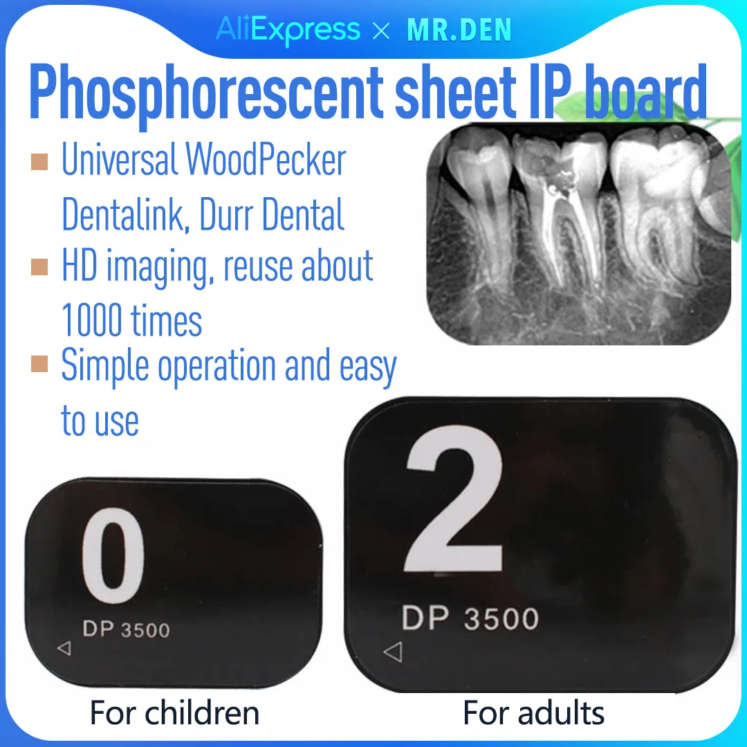 

Dental Digital X-Ray Imaging Plate - Reusable Phosphor IP Storage Board for Intraoral Scanners & Universal Dentistry