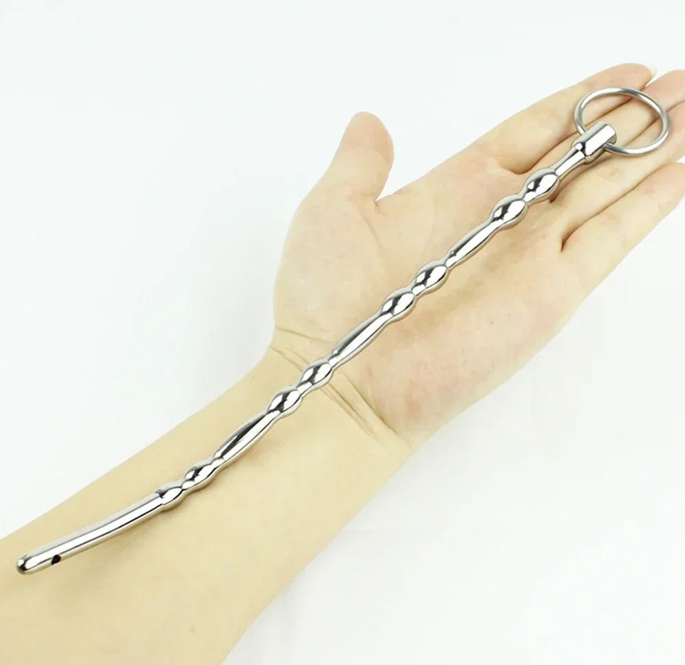 240mm Long Urethral Sound Penis Plug Stretching With Cock Ring Can Freely Change The Length Urethral Chastity Catheter Sex Toys