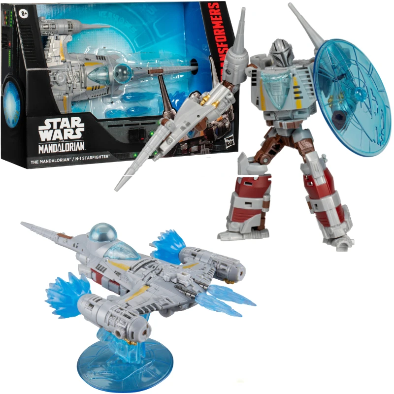 

In Stock Transformers Toys Starwars Mandalorian The Mandalorian N-1 Starfighter Anime Action Figure Robot Collection Hobby Gift
