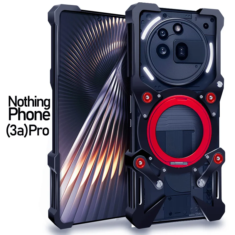 

Luxury Thor Heavy Duty Armor Metal Aluminum Phone Case For Nothing Phone 3A 2A 3 2 1 Pro Back Fundas Coques Bumper