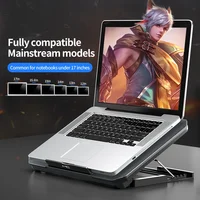 Q100 17inch Gaming Laptop Cooler Fan Led Screen Two USB Port 2600RPM Laptop Cooling Pad Notebook Stand For Laptop fan cooler - Image 3