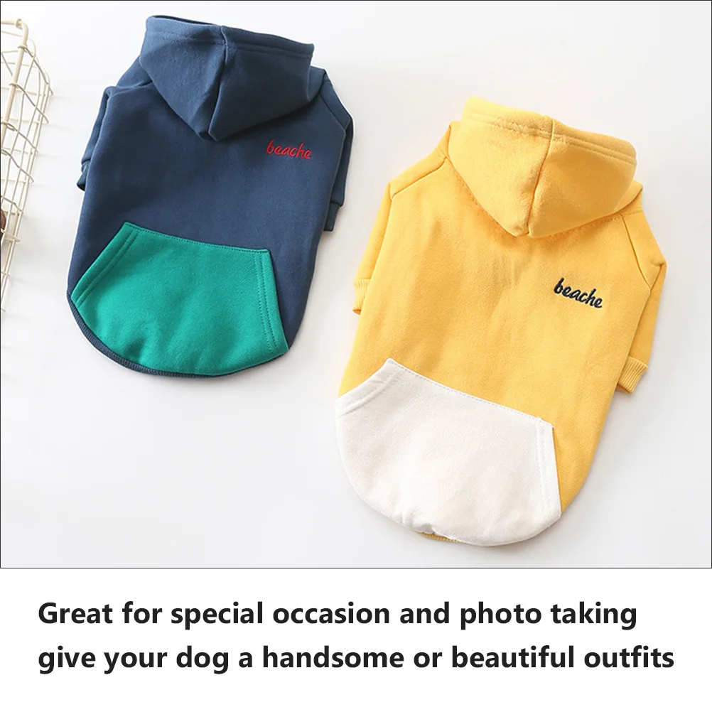 

Dog Hoodie Warm Sweater Small Dogs Cotton Coat Pet Clothes Supplies Long Lasting Skin Friendly Three Dimensional Puppy Outfits