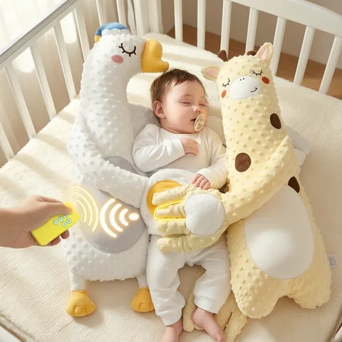 Baby Sleeping Pillow for Newborn Patting Doll with Soothing Palm Remote Control Electric Baby Hand Pillow Soothing Palm Patting