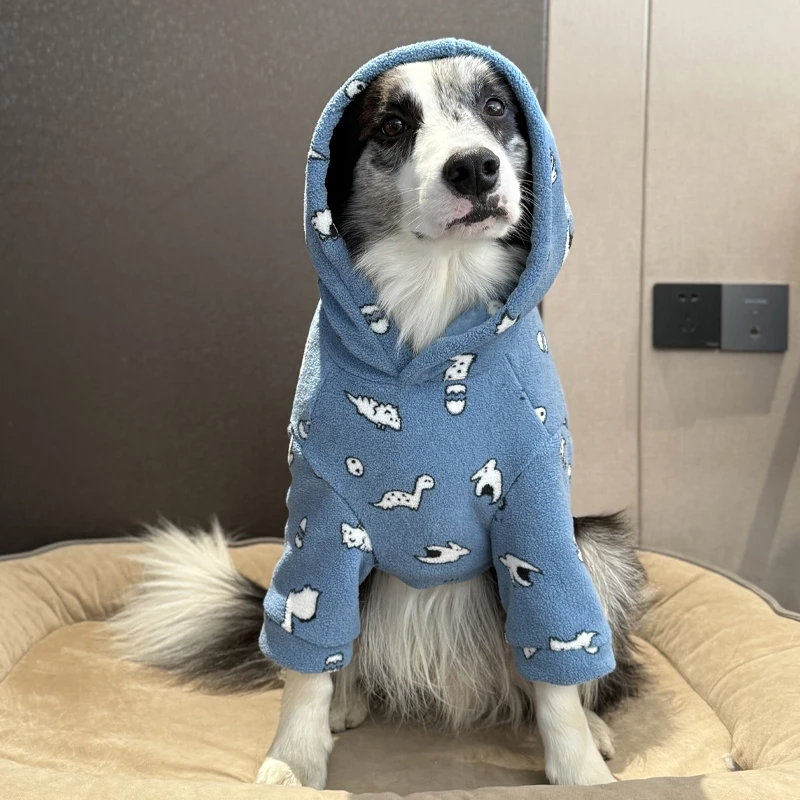 

Утепленная коралловая флисовая одежда для собак: зимнее теплое пальто для крупных пород, таких как лабрадор, золотистый ретривер. Повседневная одежда для домашних животных.