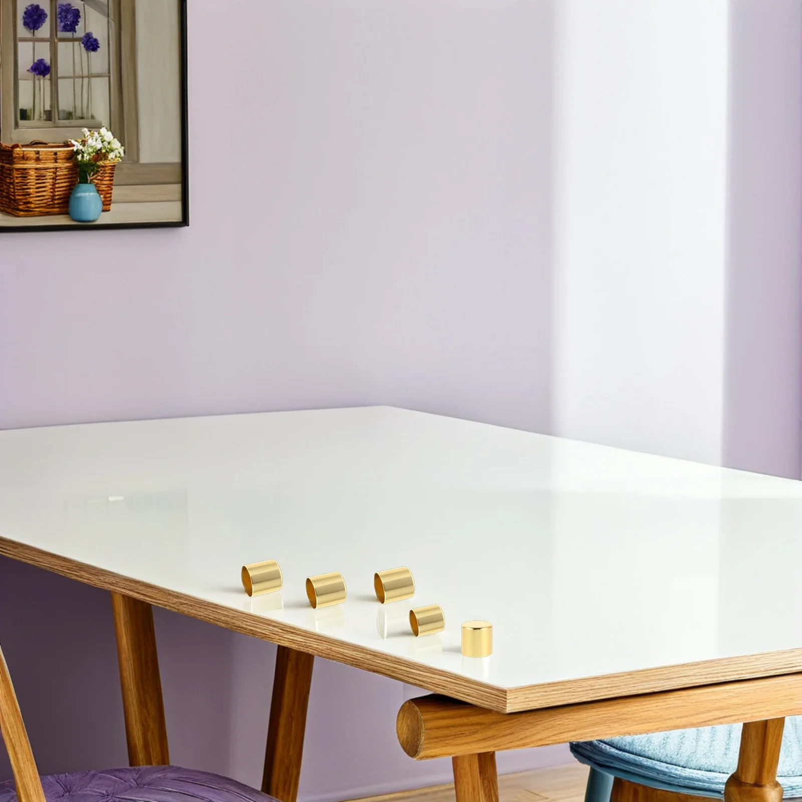 

20Pcs Chair Leg Protectors Caps Metal Foot Covers Anti Slide Furniture Grips for Table Sofa Legs Round Floor Protectors Bar