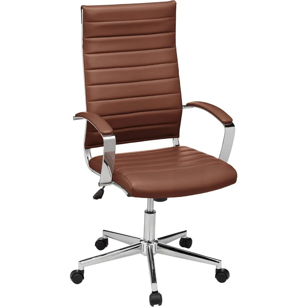 Ajustável Rolling Office Computer Desk Chair com braços, Executivo moderno encosto alto, 360 giratória, 330 Libra de capacidade