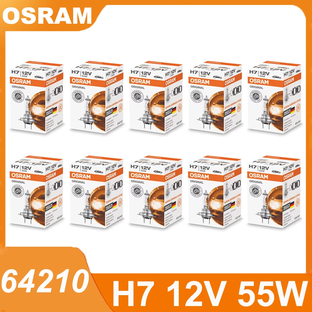 OSRAM Made in Germany 64210 H7 12V 55W PX26d Original Line Car Halogen Headlight Car Light Bulb 3200K Standard Light