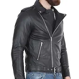 Men Leather Jacket -imitation Lambskin Winter Vintage Motorcycle Biker Jacket, Moto Riding & Racing Jacket 12 Sa92b7b8efc254fad8bef33685e4cc138Z