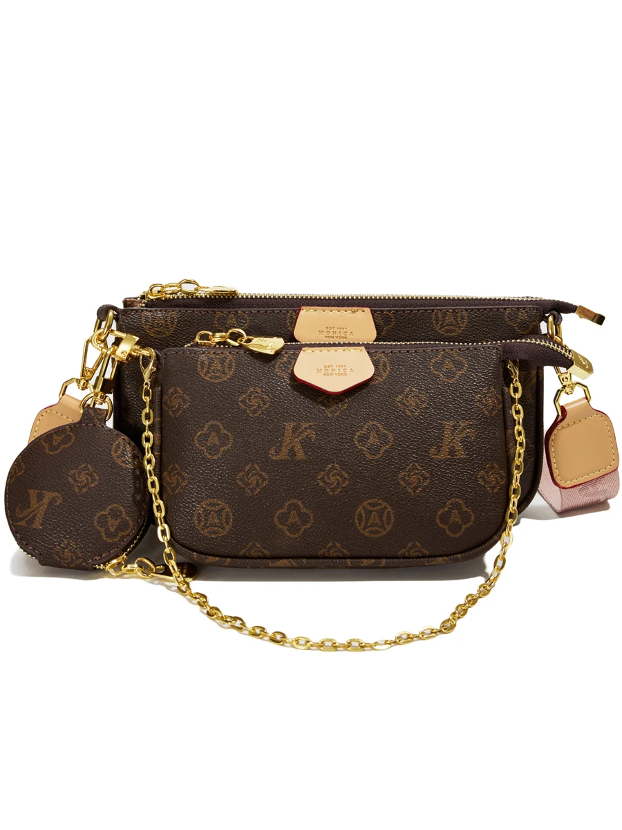 

Chertes&Kathl Luxury Floral Embroidery oulder Bag Women's Crossbody Bag Tee-In-One Design Casual Faion Soft PVC Material