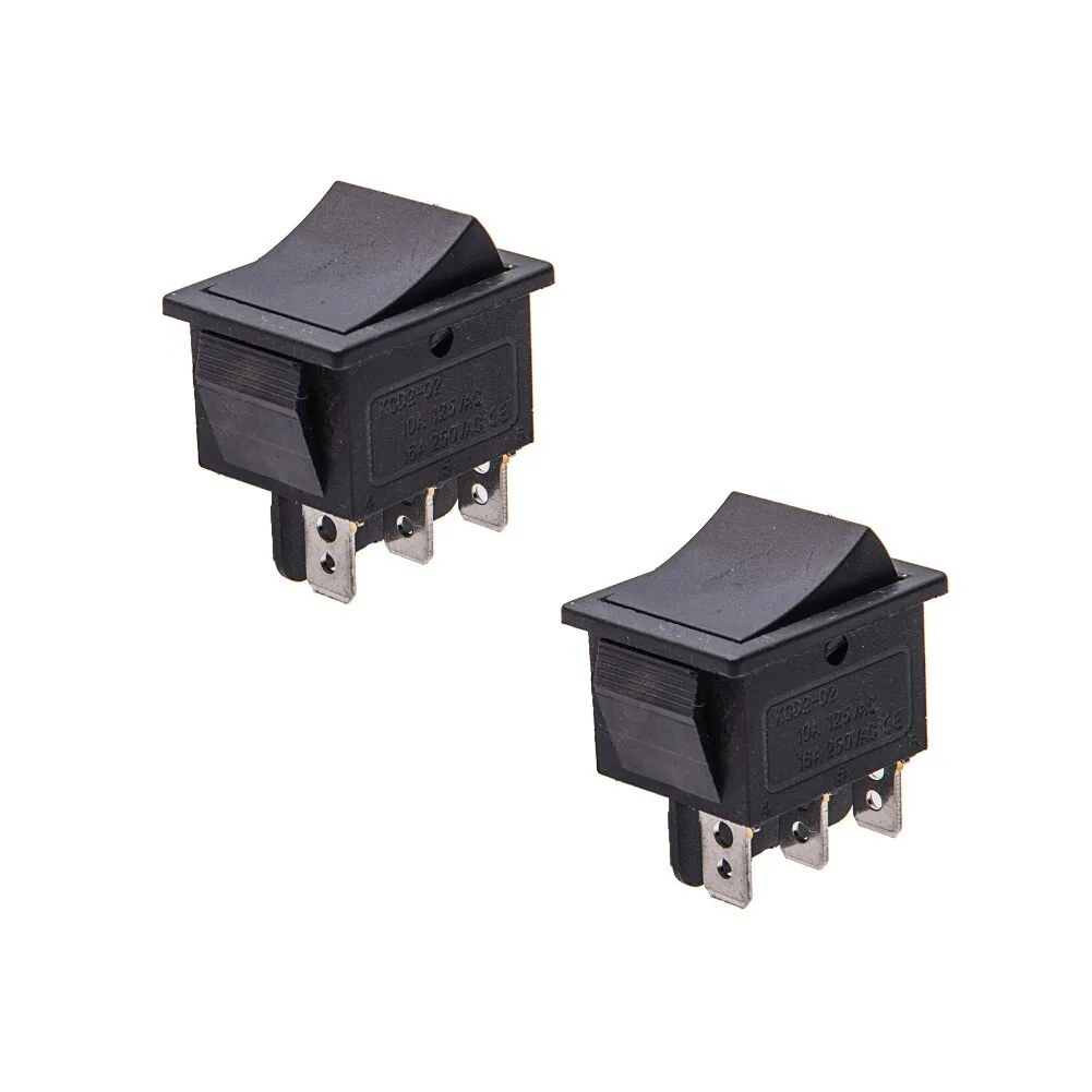 

2pcs 2/3/6pin Self-reset Switches 10A 12V Normally Open For 6-24V Children's Electric Vehicles Automatic Reset Throttle Switch