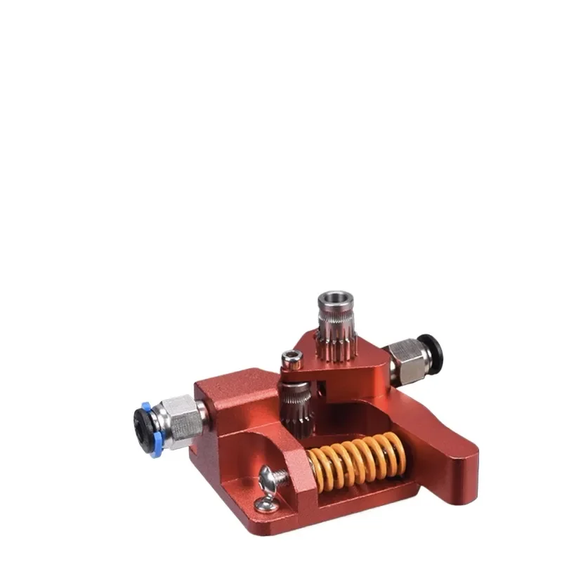 High Performance Dual Gear Extruder Kit with Pneumatic Fitting for 3D Printing Compatible with Creality CR-10S PRO Remote DIY