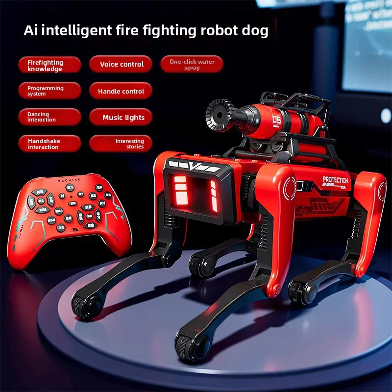 

QINO Electric RC Intelligent Robot Dog with Clip Multifunction RC Mechanical Dog Educational Toy Bionic Smart Robot Toy Gift