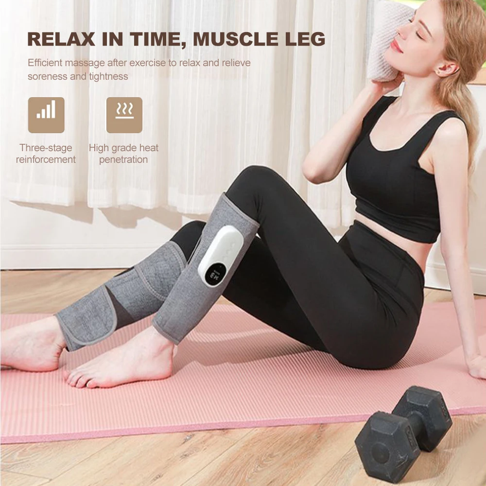 

Electric Leg Massager Wireless Rechargeable Air Compression Leg Calf Massage for Pain Relief Relax Leg Muscles Relax Health Care