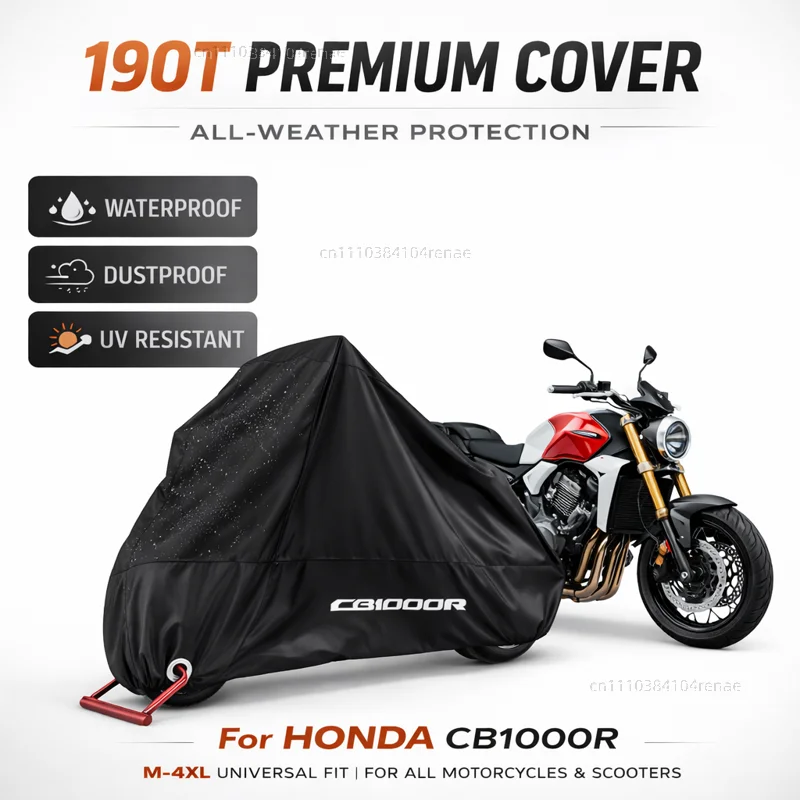 

Чехол для мотоцикла HONDA CB1000R CB 1000R 2009-2014 2015 2016 190T, водонепроницаемый, пылезащитный, с защитой от ультрафиолета, всесезонный