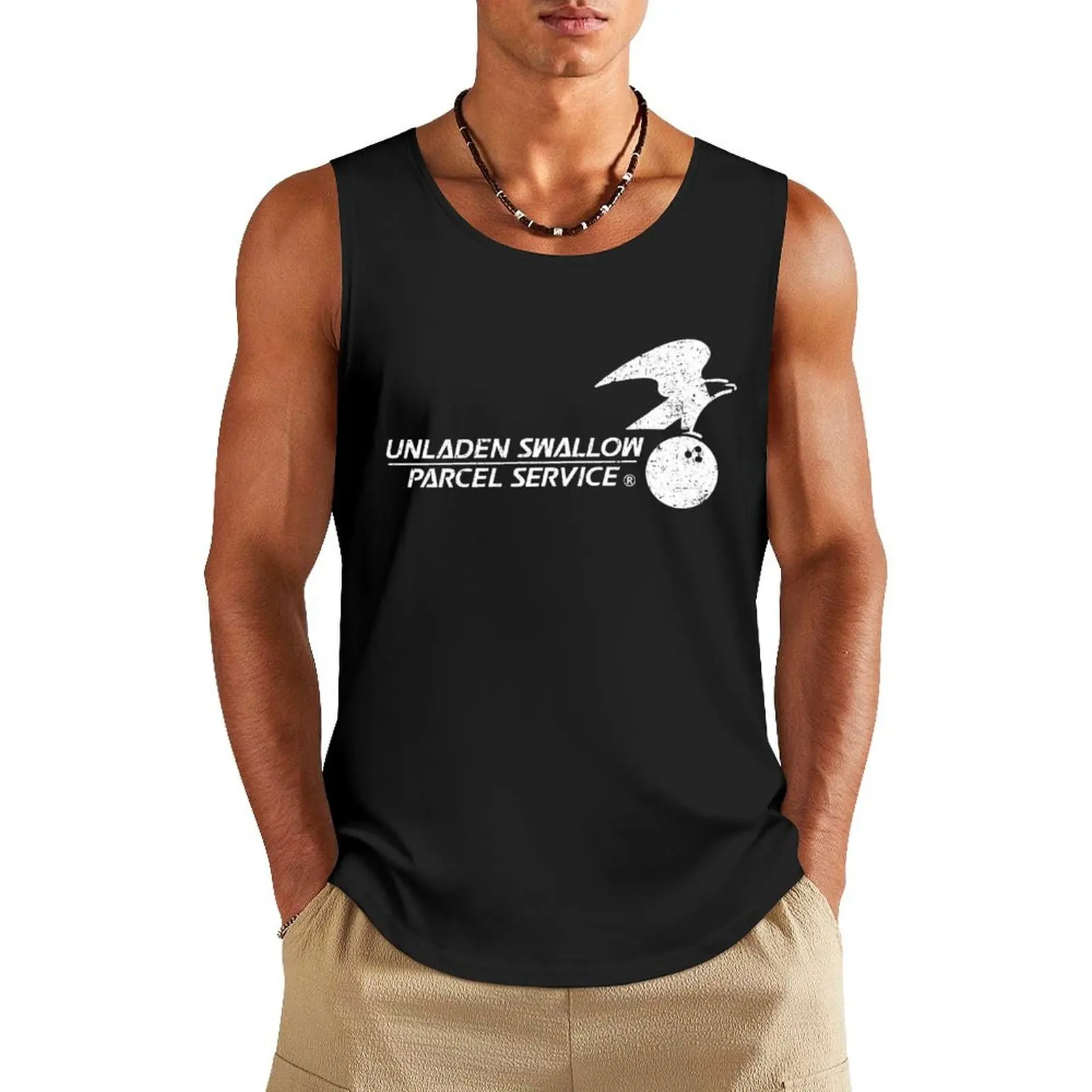 Unladen Swallow Parcel Service Tank Top Body man Men's t-shirts sports t-shirts for men t-shirts for men