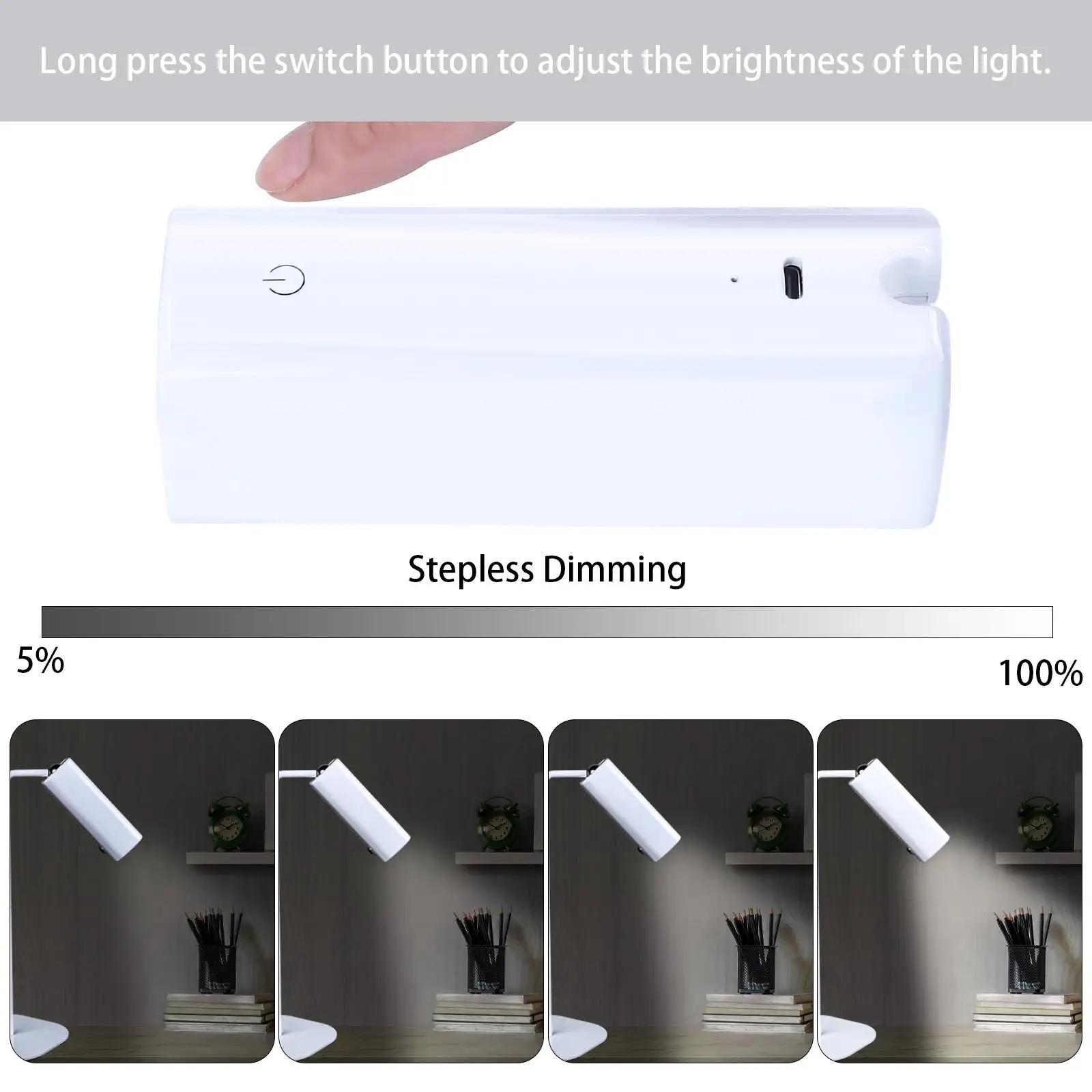Desk Lamp Multipurpose Lights Sensor Dimmable for Home Bedroom Office Work